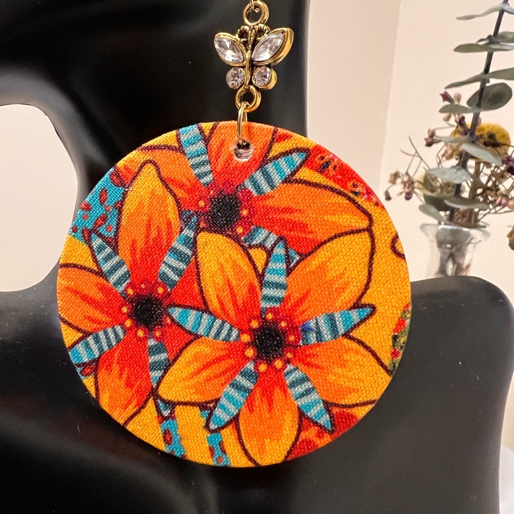 Large, Bold Statement, Dangle Earrings - image 1